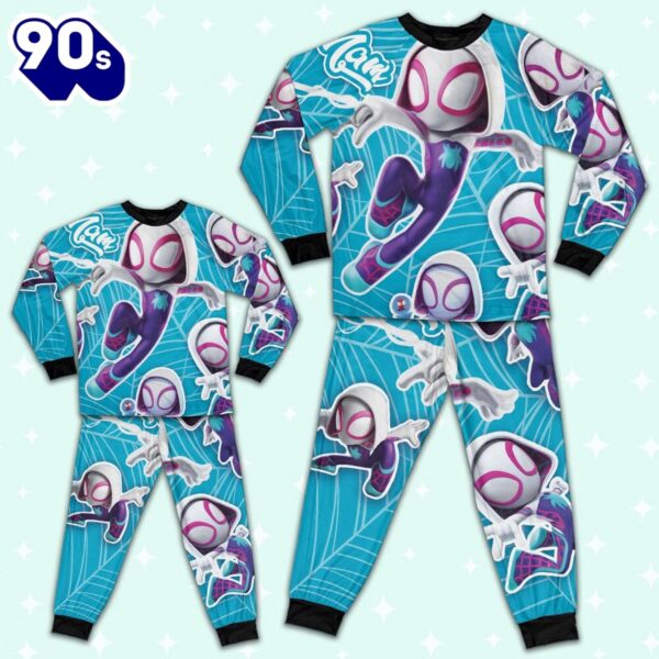 Personalized Name the Spidey and His Amazing Friends Pajamas Set – Movie Cartoon Holiday Pajamas