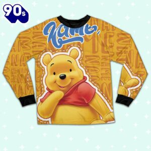 Personalized Name Winnie the Pooh Pajamas Set - Movie Cartoon Holiday Pajamas