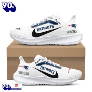 Personalized New England Patriots Nike Running Sneakers