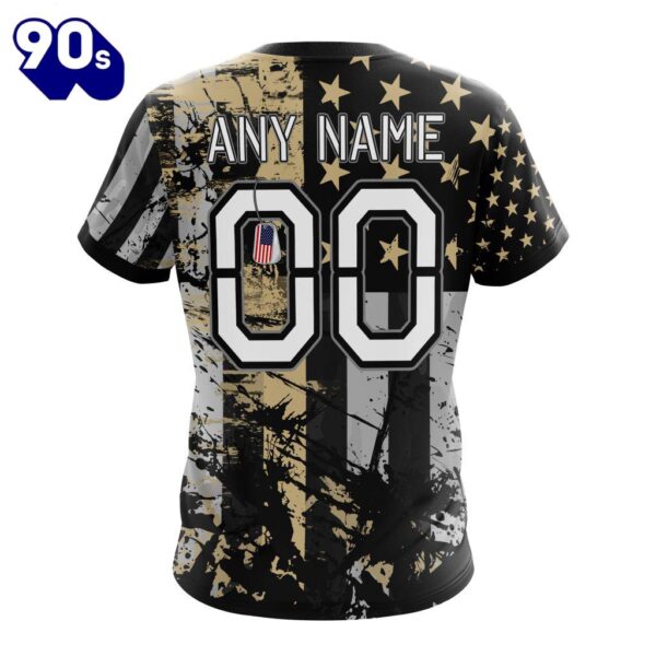 Personalized New Orleans Saints Classic Grunge American Flag Vetaran 3D Shirt Unisex