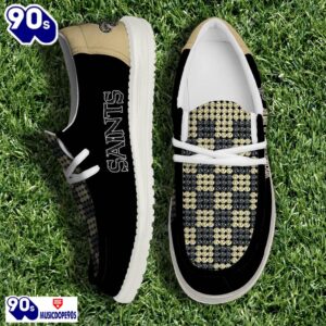 Personalized New Orleans Saints NFL 32 Teams HeyDude Canvas Loafer Shoes