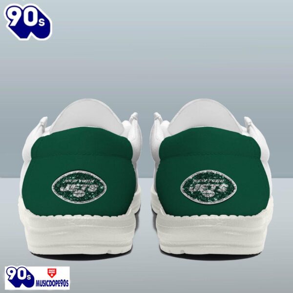 Personalized New York Jets NFL 32 Teams HeyDude Canvas Loafer Shoes