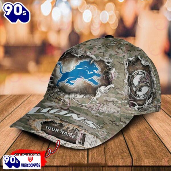 Personalized NFL Detroit Lions Classic Cap