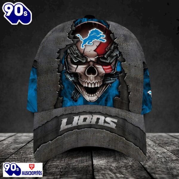 Personalized NFL Detroit Lions Skull Cap V3