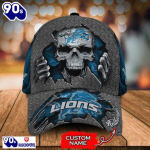 Personalized NFL Detroit Lions Skull…