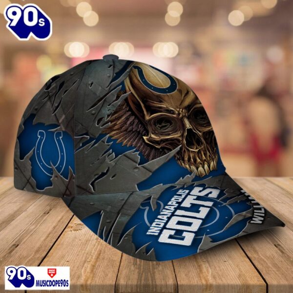 Personalized NFL Indianapolis Colts Skull Cap V2