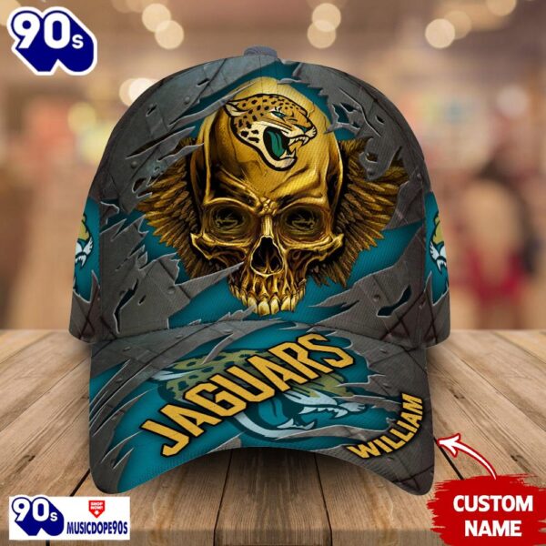 Personalized NFL Jacksonville Jaguars Skull Cap V2