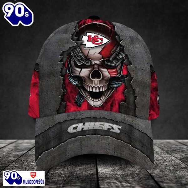 Personalized NFL Kansas City Chiefs Skull Cap V3