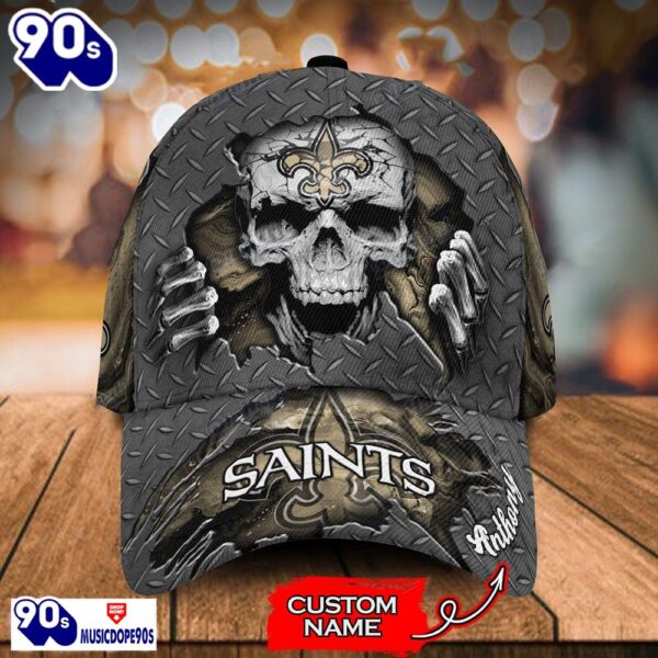 Personalized NFL New Orleans Saints Skull Cap