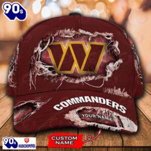 Personalized NFL Washington Commanders Classic Cap V2