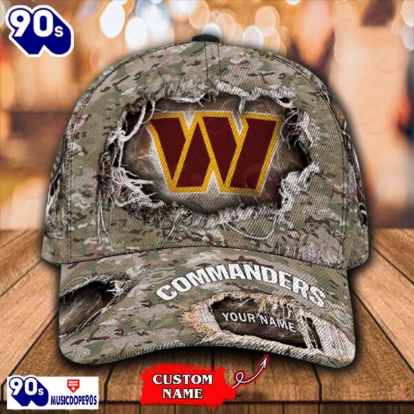 Personalized NFL Washington Commanders Classic Cap