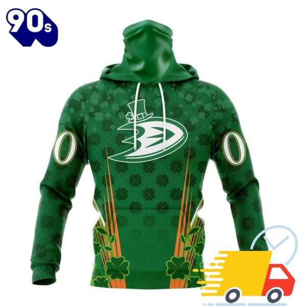 Personalized NHL Anaheim Ducks Full Green Design For St. Patrick’s Day All Over Print Shirts