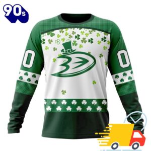 Personalized NHL Anaheim Ducks Special Design For St. Patrick Day All Over Print Shirts