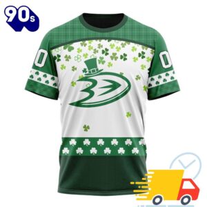 Personalized NHL Anaheim Ducks Special Design For St. Patrick Day All Over Print Shirts