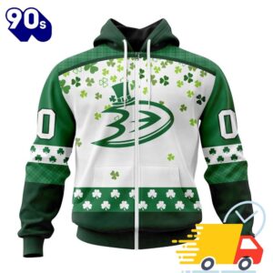 Personalized NHL Anaheim Ducks Special Design For St. Patrick Day All Over Print Shirts