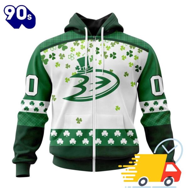 Personalized NHL Anaheim Ducks Special Design For St. Patrick Day All Over Print Shirts