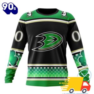 Personalized NHL Anaheim Ducks Specialized Unisex Kits Hockey Celebrate St Patrick’s Day All Over Print Shirts