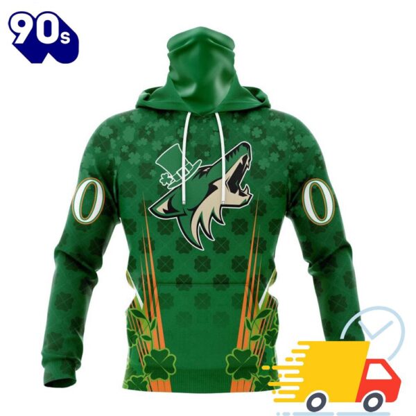 Personalized NHL Arizona Coyotes Full Green Design For St. Patrick’s Day All Over Print Shirts