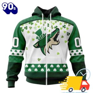 Personalized NHL Arizona Coyotes Special Design For St. Patrick Day All Over Print Shirts