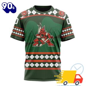 Personalized NHL Arizona Coyotes Specialized Unisex Kits Hockey Celebrate St Patrick's Day 3D Shirts