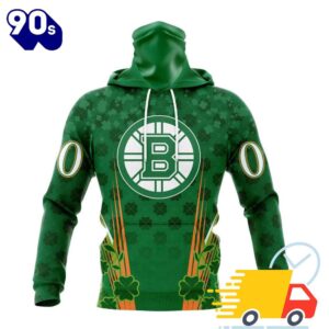 Personalized NHL Boston Bruins Full Green Design For St. Patrick's Day All Over Print Shirts