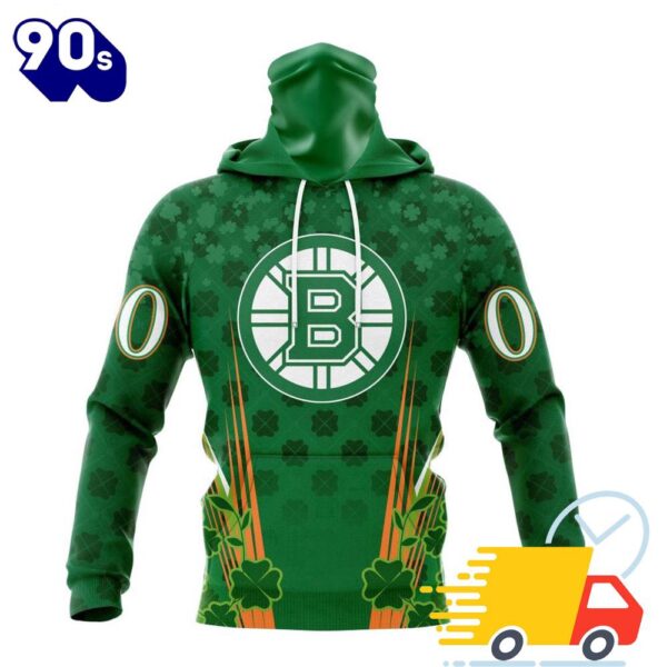 Personalized NHL Boston Bruins Full Green Design For St. Patrick’s Day All Over Print Shirts