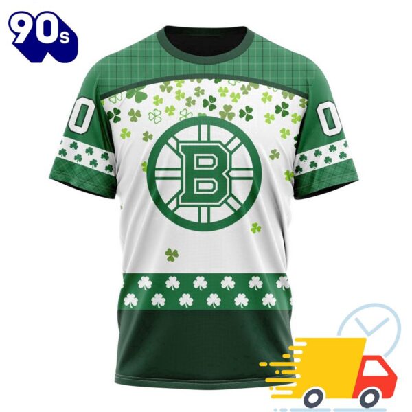 Personalized NHL Boston Bruins Special Design For St. Patrick Day All Over Print Shirts