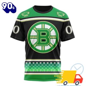 Personalized NHL Boston Bruins Specialized Unisex Kits Hockey Celebrate St Patrick's Day 3D Shirts