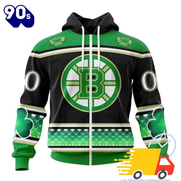 Personalized NHL Boston Bruins Specialized Unisex Kits Hockey Celebrate St Patrick’s Day 3D Shirts