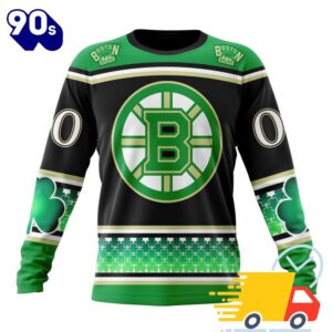 Personalized NHL Boston Bruins Specialized Unisex Kits Hockey Celebrate St Patrick’s Day 3D Shirts