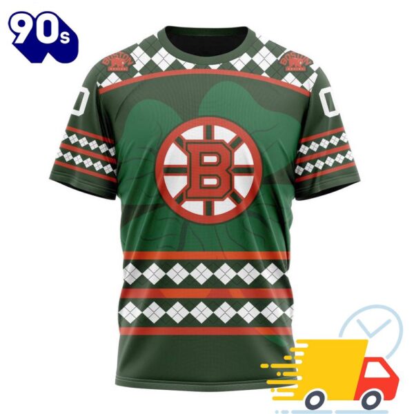 Personalized NHL Boston Bruins Specialized Unisex Kits Hockey Celebrate St Patrick’s Day All Over Print Shirts