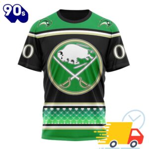 Personalized NHL Buffalo Sabres Specialized Unisex Kits Hockey Celebrate St Patrick's Day 3D Shirts