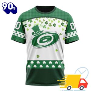 Personalized NHL Carolina Hurricanes Special Design For St. Patrick Day All Over Print Shirts