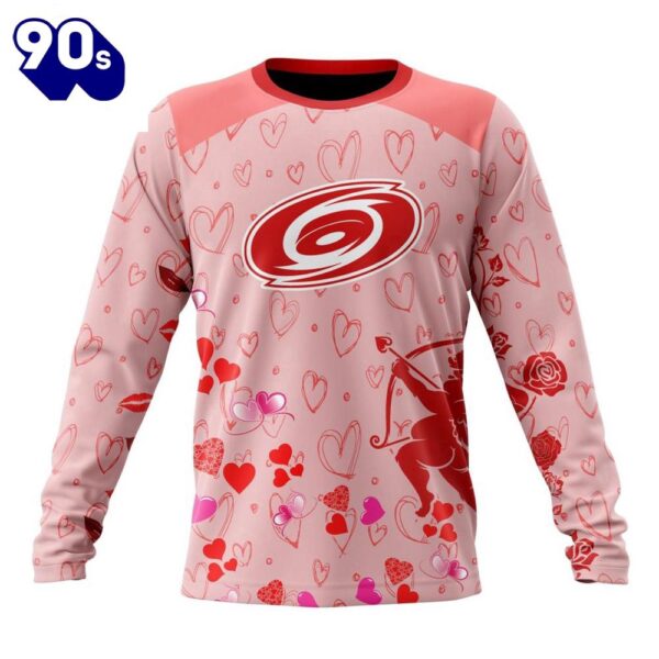 Personalized NHL Carolina Hurricanes Special Design For Valentines Day All Over Print Shirt