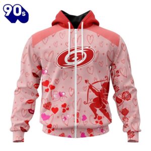 Personalized NHL Carolina Hurricanes Special Design For Valentines Day All Over Print Shirt