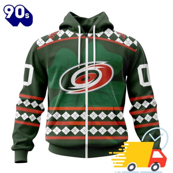 Personalized NHL Carolina Hurricanes Specialized Unisex Kits Hockey Celebrate St Patrick’s Day 3D Shirts