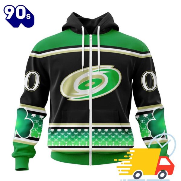 Personalized NHL Carolina Hurricanes Specialized Unisex Kits Hockey Celebrate St Patrick’s Day All Over Print Shirts