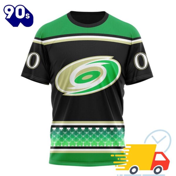 Personalized NHL Carolina Hurricanes Specialized Unisex Kits Hockey Celebrate St Patrick’s Day All Over Print Shirts