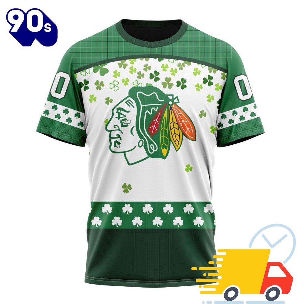Personalized NHL Chicago Blackhawks Special Design For St. Patrick Day All Over Print Shirts Personalized NHL Chicago Blackhawks Special Design For St. Patrick Day All Over Print Shirts
