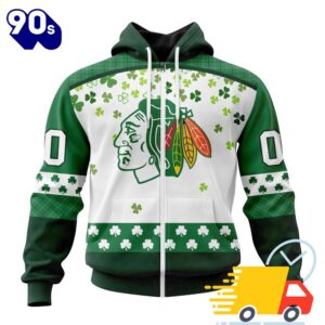 Personalized NHL Chicago Blackhawks Special Design For St. Patrick Day All Over Print Shirts