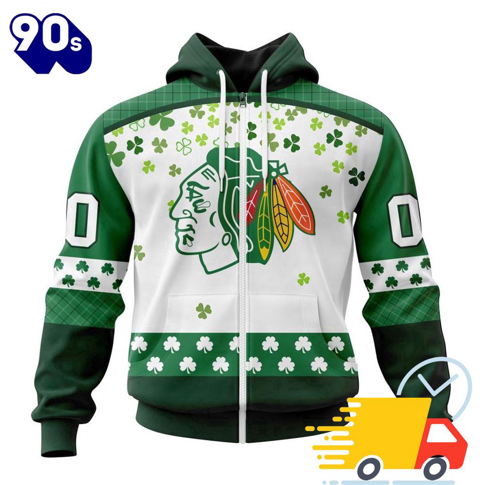 Personalized NHL Chicago Blackhawks Special Design For St. Patrick Day All Over Print Shirts Personalized NHL Chicago Blackhawks Special Design For St. Patrick Day All Over Print Shirts