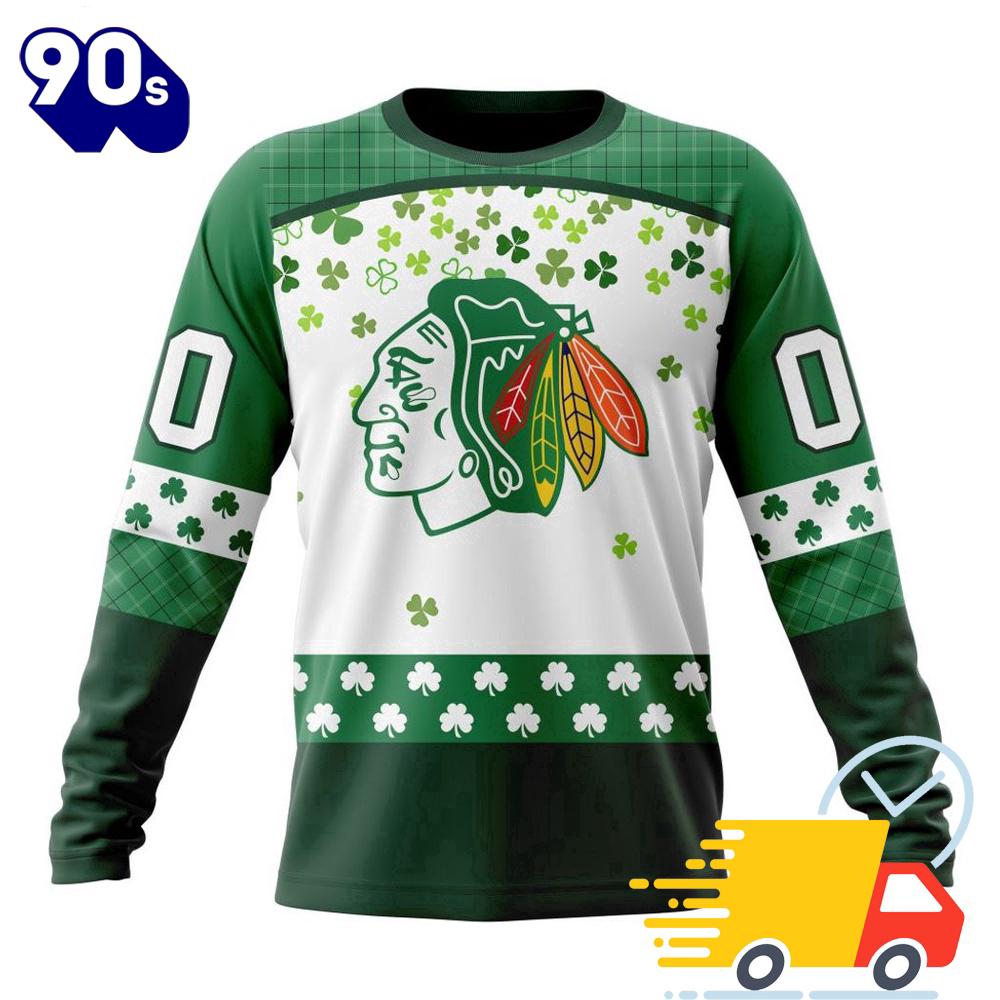 Personalized NHL Chicago Blackhawks Special Design For St. Patrick Day All Over Print Shirts Personalized NHL Chicago Blackhawks Special Design For St. Patrick Day All Over Print Shirts