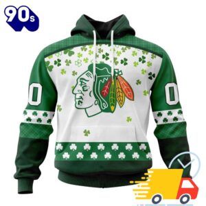Personalized NHL Chicago Blackhawks Special Design For St. Patrick Day All Over Print Shirts