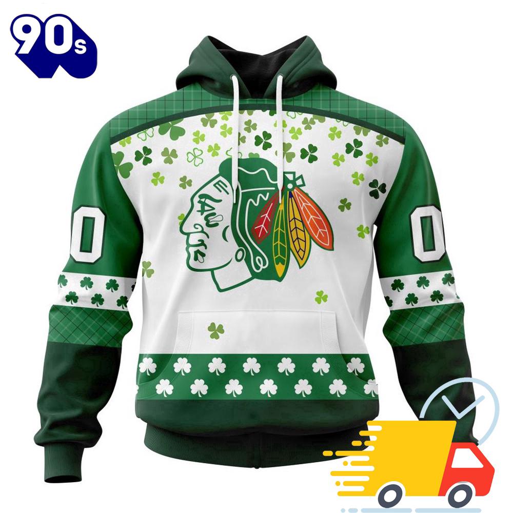 Personalized NHL Chicago Blackhawks Special Design For St. Patrick Day All Over Print Shirts Personalized NHL Chicago Blackhawks Special Design For St. Patrick Day All Over Print Shirts