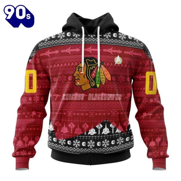 Personalized NHL Chicago Blackhawks Special Star Trek Design Hoodie