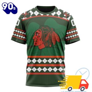 Personalized NHL Chicago Blackhawks Specialized Unisex Kits Hockey Celebrate St Patrick's Day All Over Print Shirts