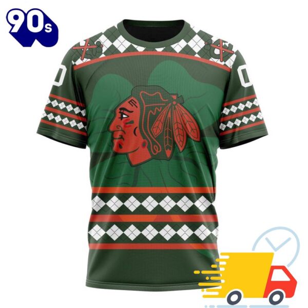 Personalized NHL Chicago Blackhawks Specialized Unisex Kits Hockey Celebrate St Patrick’s Day All Over Print Shirts