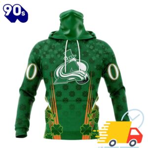 Personalized NHL Colorado Avalanche Full Green Design For St. Patrick's Day All Over Print Shirts