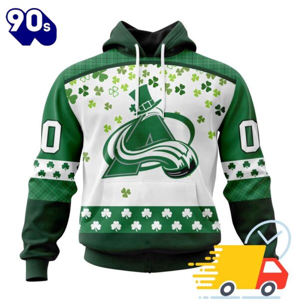 Personalized NHL Colorado Avalanche Special Design For St. Patrick Day All Over Print Shirts