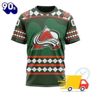 Personalized NHL Colorado Avalanche Specialized Unisex Kits Hockey Celebrate St Patrick's Day 3D Shirts